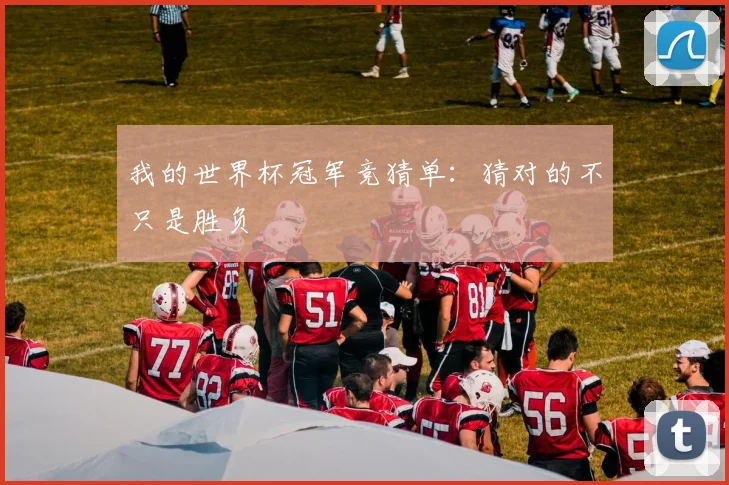 我的世界杯冠军竞猜单:猜对的不只是胜负